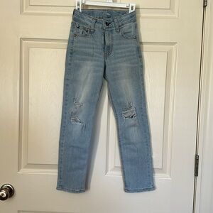 Target girls distressed Jeans size 7 stretchy